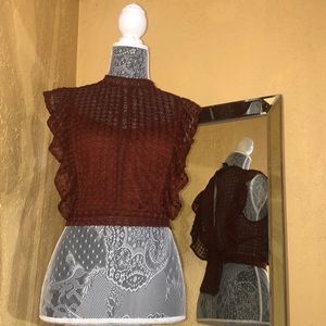 XL Women’s top burnt orange .